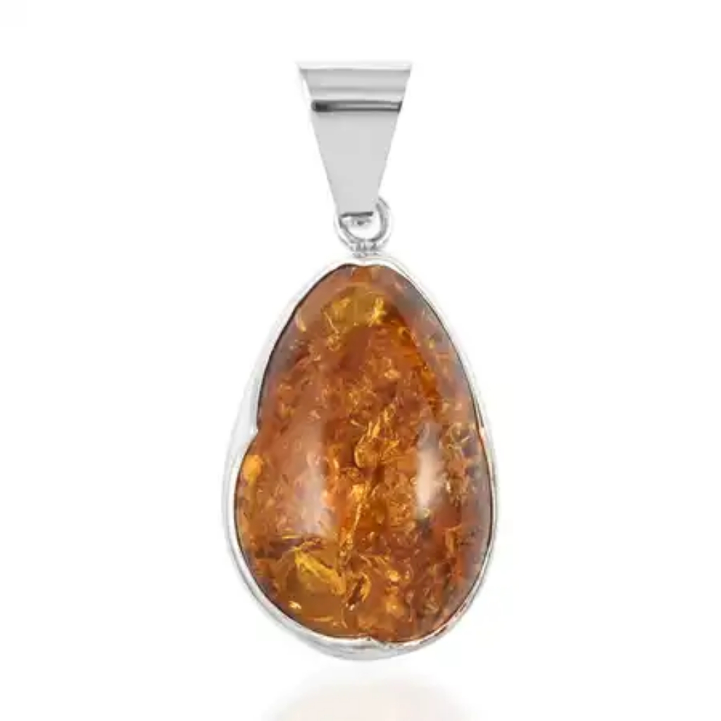 The Baltic Amber Symbolizes Foreverness. This Polished Amber Has Many Inclusions